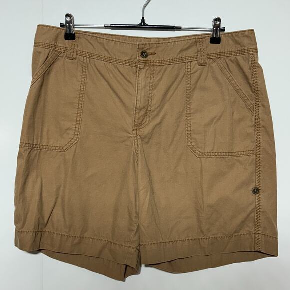 Carhartt Shorts Womens 16 Brown Ripstop Chino Relaxed Hiking Outdoor Actual 38X8 - Picture 1 of 8